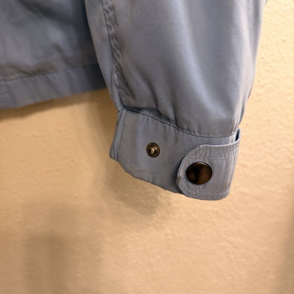 Vintage Folio New York Saks Fifth Avenue Blue Zip Up Jacket Mens L Harrington - Picture 8 of 16